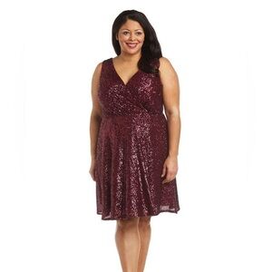 Morgan & Co Sequins Dress Size 20